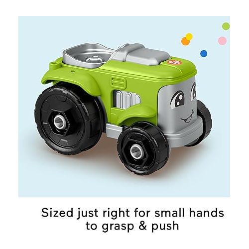 피셔프라이스 Little People Fisher-Price Toddler Toy Tractor and Farmer Character Figure for Preschool Play Ages 1+ Years