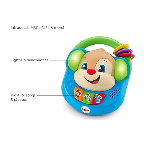 피셔프라이스 Fisher-Price Baby & Toddler Toy Laugh & Learn Sing & Learn Music Player Pretend Radio with Lights & Songs for Infants Ages 6+ Months