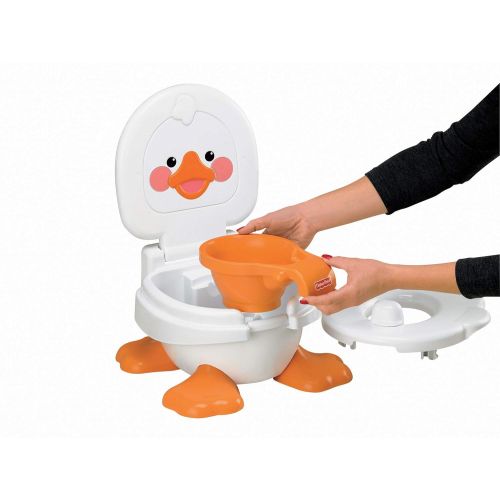 피셔프라이스 [아마존 핫딜]  [아마존핫딜]Fisher-Price T6211 - Ducky Toepfchen und Fussbank, mitwachsender Toilettentrainer mit Toilettensitz fuer Kleinkinder