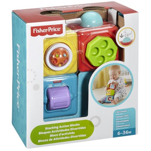 피셔프라이스 [아마존 핫딜]  [아마존핫딜]Fisher-Price DHW15 Spiel und Stapelwuerfel Motorikspielzeug dreiteilig, ab 6 Monaten