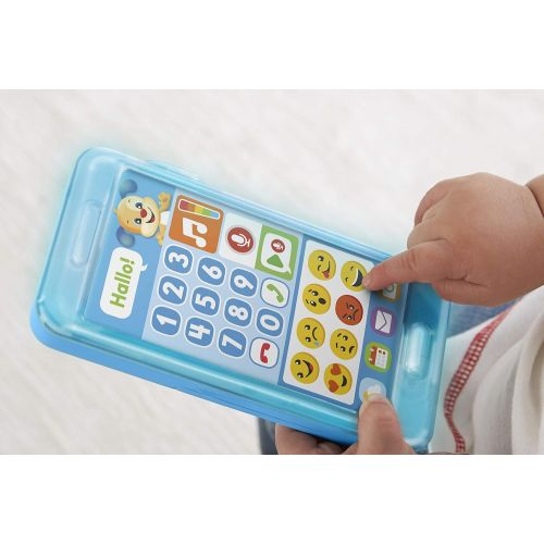 피셔프라이스 [아마존 핫딜]  [아마존핫딜]Fisher-Price FPR14 Lernspass Huendchens Smart Phone Lernspielzeug mit Lichtern und Telefongerauschen inkl. Aufnahmefunktion, ab 18 Monaten deutschsprachig