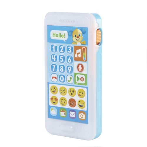 피셔프라이스 [아마존 핫딜]  [아마존핫딜]Fisher-Price FPR14 Lernspass Huendchens Smart Phone Lernspielzeug mit Lichtern und Telefongerauschen inkl. Aufnahmefunktion, ab 18 Monaten deutschsprachig