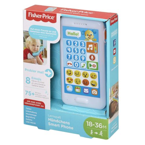 피셔프라이스 [아마존 핫딜]  [아마존핫딜]Fisher-Price FPR14 Lernspass Huendchens Smart Phone Lernspielzeug mit Lichtern und Telefongerauschen inkl. Aufnahmefunktion, ab 18 Monaten deutschsprachig