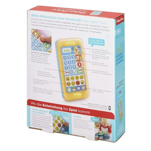 피셔프라이스 [아마존 핫딜]  [아마존핫딜]Fisher-Price FPR14 Lernspass Huendchens Smart Phone Lernspielzeug mit Lichtern und Telefongerauschen inkl. Aufnahmefunktion, ab 18 Monaten deutschsprachig