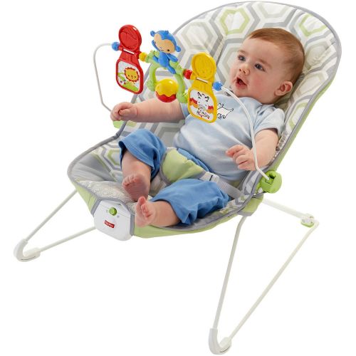 피셔프라이스 Fisher-Price Bouncer, Geo Meadow with Removable Toy Bar