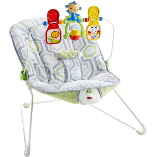 피셔프라이스 Fisher-Price Bouncer, Geo Meadow with Removable Toy Bar