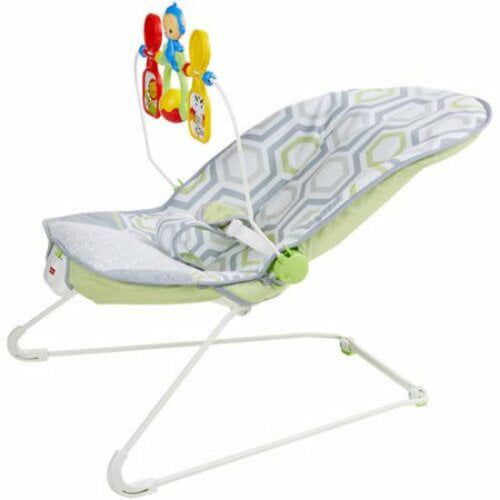 피셔프라이스 Fisher-Price Bouncer, Geo Meadow with Removable Toy Bar