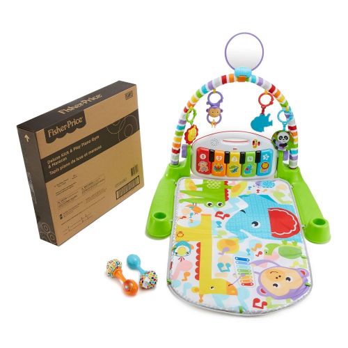 피셔프라이스 Fisher-Price Deluxe Kick & Play Piano Gym & Maracas