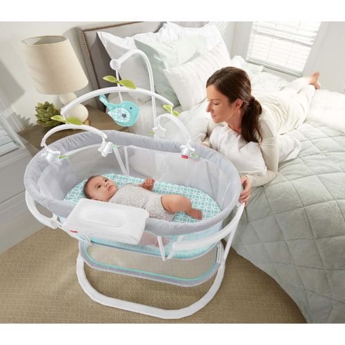 피셔프라이스 Fisher-Price Soothing Motions Bassinet, White