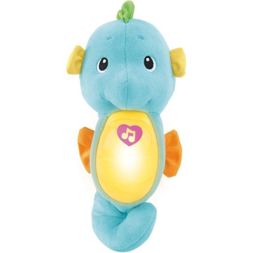 피셔프라이스 Fisher-Price Soothe & Glow Seahorse, Blue, Standard Packaging