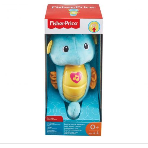 피셔프라이스 Fisher-Price Soothe & Glow Seahorse, Blue, Standard Packaging