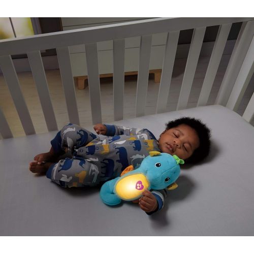 피셔프라이스 Fisher-Price Soothe & Glow Seahorse, Blue, Standard Packaging