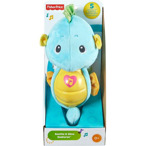 피셔프라이스 Fisher-Price Soothe & Glow Seahorse, Blue, Standard Packaging