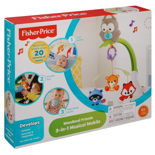 피셔프라이스 Fisher-Price Woodland Friends 3-in-1 Musical Mobile