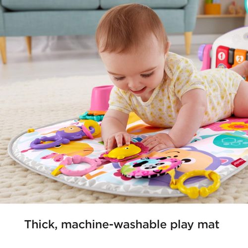 피셔프라이스 [아마존베스트]Fisher-Price Deluxe Kick n Play Piano Gym, Pink