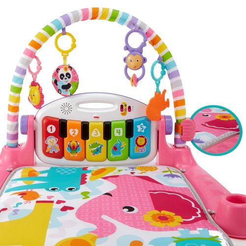 피셔프라이스 [아마존베스트]Fisher-Price Deluxe Kick n Play Piano Gym, Pink