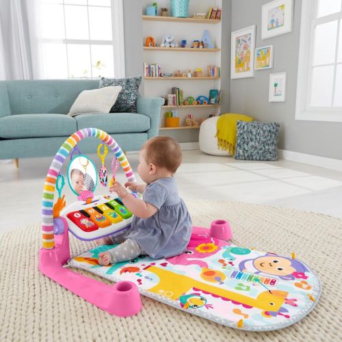 피셔프라이스 [아마존베스트]Fisher-Price Deluxe Kick & Play Piano Gym & Maracas [Amazon Exclusive]