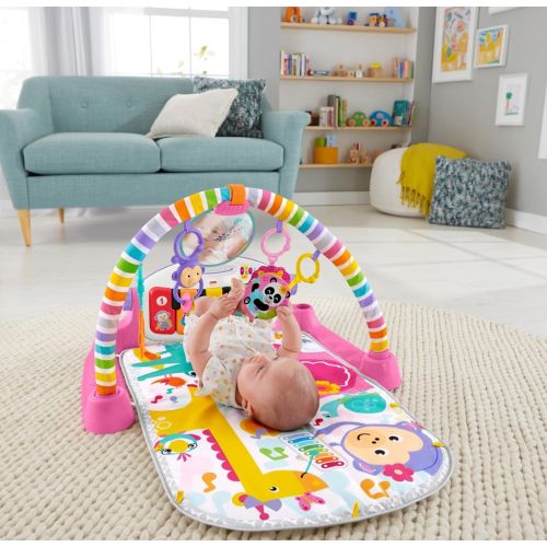 피셔프라이스 [아마존베스트]Fisher-Price Deluxe Kick & Play Piano Gym & Maracas [Amazon Exclusive]