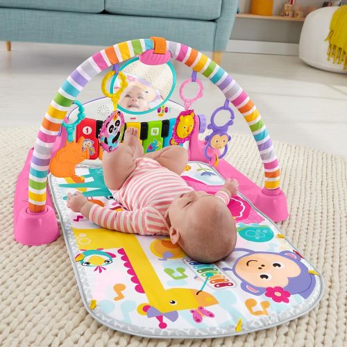 피셔프라이스 [아마존베스트]Fisher-Price Deluxe Kick & Play Piano Gym & Maracas [Amazon Exclusive]