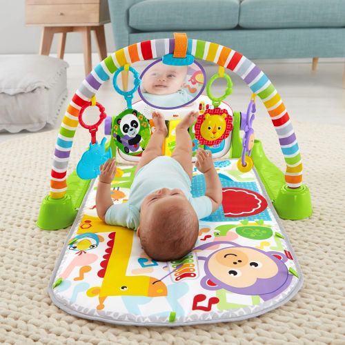 피셔프라이스 [아마존베스트]Fisher-Price Deluxe Kick & Play Piano Gym & Maracas [Amazon Exclusive]