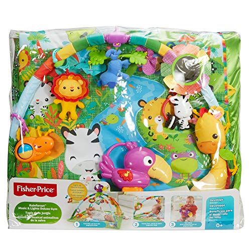 피셔프라이스 [아마존베스트]Fisher-Price Rainforest Music & Lights Deluxe Gym [Amazon Exclusive]