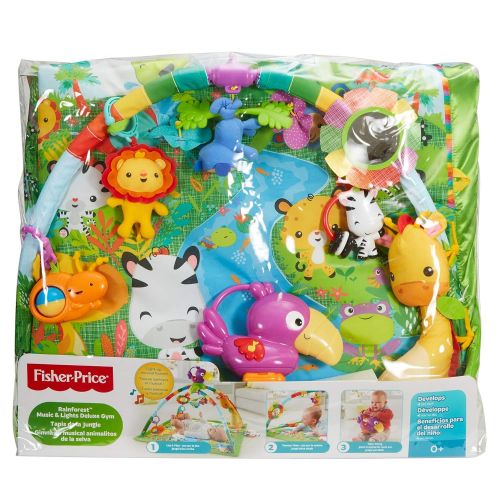 피셔프라이스 [아마존베스트]Fisher-Price Rainforest Music & Lights Deluxe Gym [Amazon Exclusive]