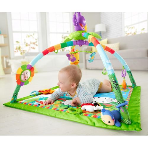 피셔프라이스 [아마존베스트]Fisher-Price Rainforest Music & Lights Deluxe Gym [Amazon Exclusive]