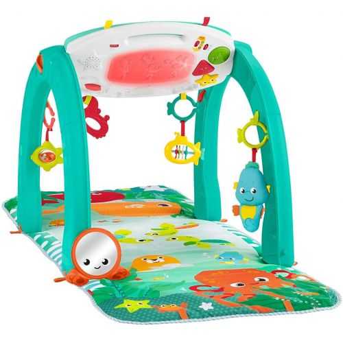 피셔프라이스 [아마존베스트]Fisher-Price 4-in-1 Ocean Activity Center, Blue/Green