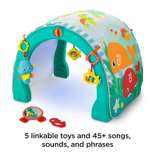 피셔프라이스 [아마존베스트]Fisher-Price 4-in-1 Ocean Activity Center, Blue/Green