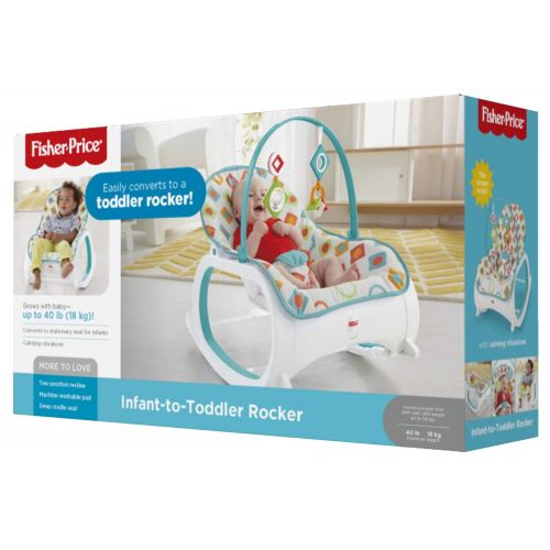 피셔프라이스 [아마존베스트]Fisher-Price Infant-to-Toddler Rocker - Geo Diamonds