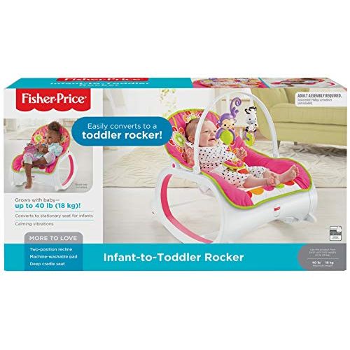 피셔프라이스 [아마존베스트]Fisher-Price Infant-to-Toddler Rocker - Floral Confetti