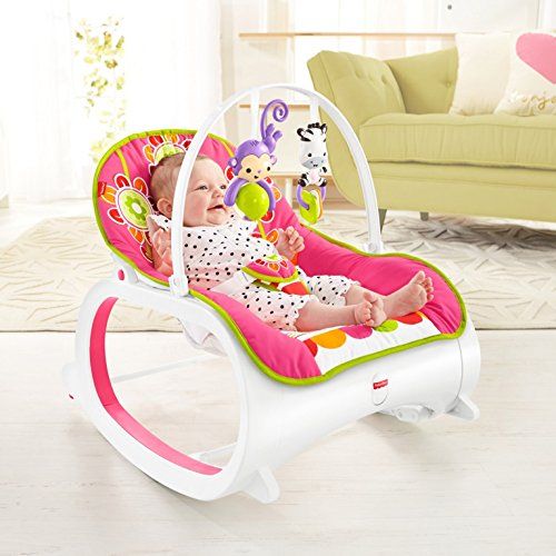 피셔프라이스 [아마존베스트]Fisher-Price Infant-to-Toddler Rocker - Floral Confetti