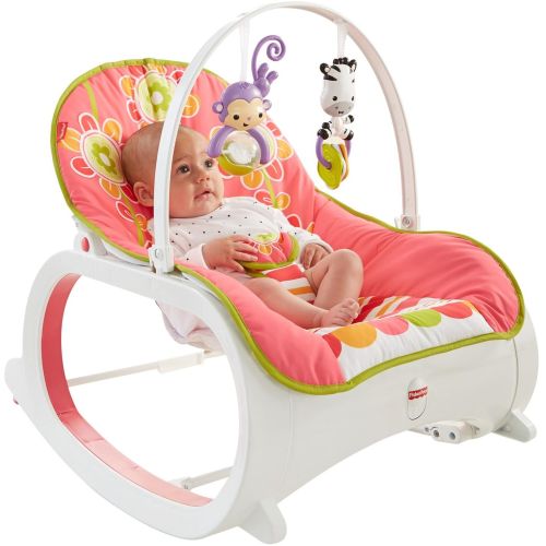 피셔프라이스 [아마존베스트]Fisher-Price Infant-to-Toddler Rocker - Floral Confetti