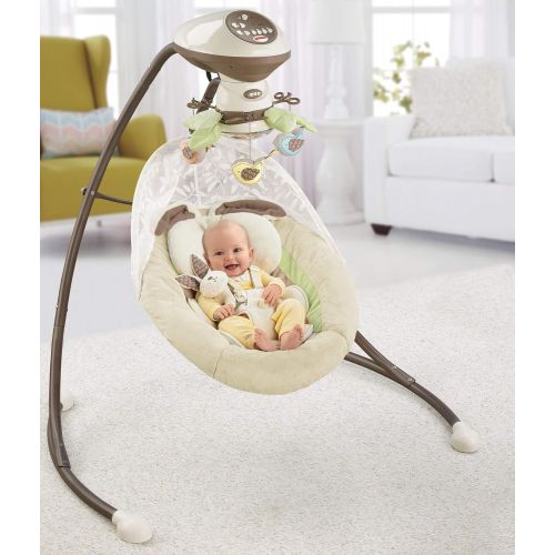 피셔프라이스 [아마존베스트]Fisher-Price Snugabunny Cradle n Swing with Smart Swing Technology