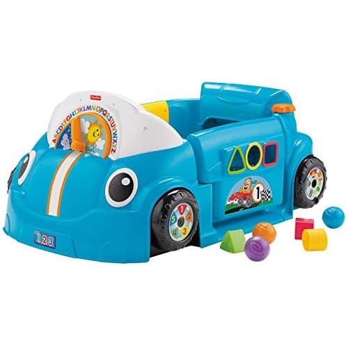 피셔프라이스 [아마존베스트]Fisher-Price Laugh & Learn Smart Stages Crawl Around Car, Blue