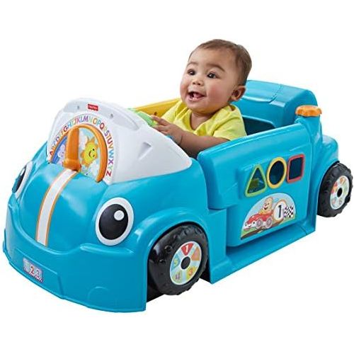 피셔프라이스 [아마존베스트]Fisher-Price Laugh & Learn Smart Stages Crawl Around Car, Blue