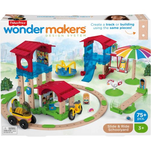 피셔프라이스 [아마존베스트]Fisher-Price Wonder Makers Design System Slide & Ride Schoolyard