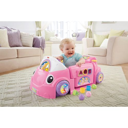 피셔프라이스 [아마존베스트]Fisher-Price Laugh & Learn Smart Stages Crawl Around Car (Pink)