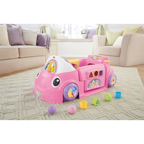 피셔프라이스 [아마존베스트]Fisher-Price Laugh & Learn Smart Stages Crawl Around Car (Pink)