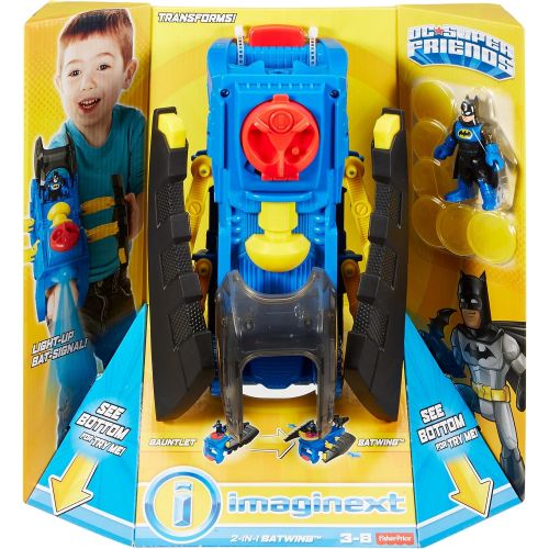  Fisher-Price Imaginext DC Super Friends, 2 In 1 Batwing