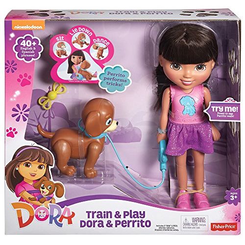  Fisher-Price Nickelodeon Dora & Friends, Train and Play Dora and Perrito