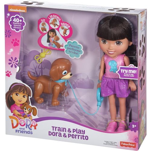  Fisher-Price Nickelodeon Dora & Friends, Train and Play Dora and Perrito