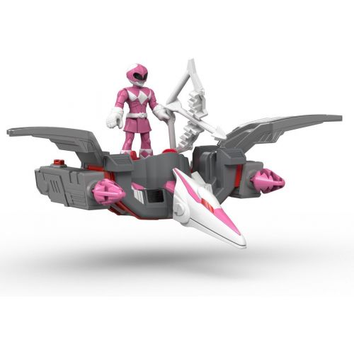  Fisher-Price Imaginext Power Rangers Pink Ranger & Pterodactyl Zord