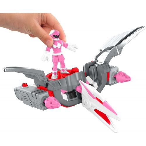  Fisher-Price Imaginext Power Rangers Pink Ranger & Pterodactyl Zord