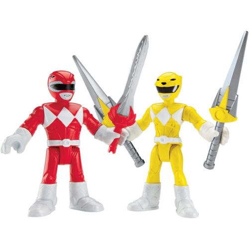  Fisher-Price Imaginext Power Rangers Red Ranger & Yellow Ranger