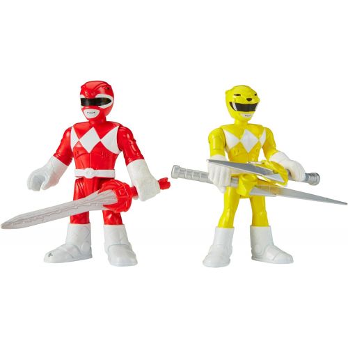  Fisher-Price Imaginext Power Rangers Red Ranger & Yellow Ranger