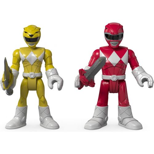  Fisher-Price Imaginext Power Rangers Red Ranger & Yellow Ranger