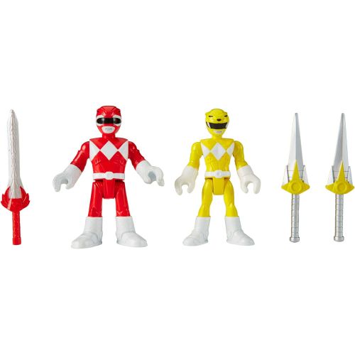  Fisher-Price Imaginext Power Rangers Red Ranger & Yellow Ranger