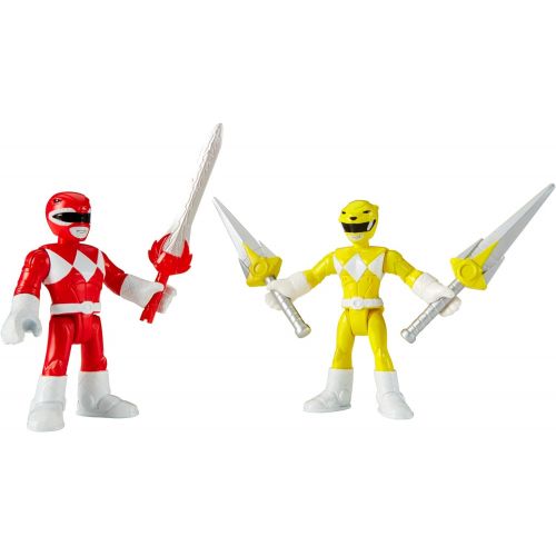  Fisher-Price Imaginext Power Rangers Red Ranger & Yellow Ranger