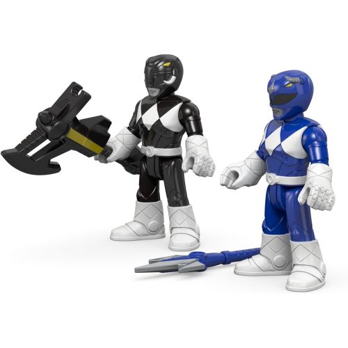  Fisher-Price Imaginext Power Rangers Blue Ranger & Black Ranger